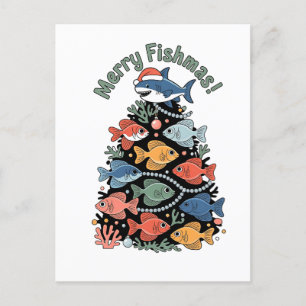 Vrucht met kerstbomen Vist Uitnodiging Briefkaart