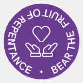 Vrucht van berouw Stickers (Voorkant)