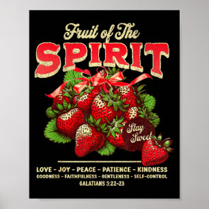 Vrucht van de Geest Bijbelvers Christelijk Religie Poster