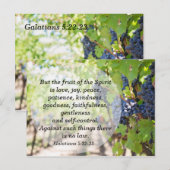 Vrucht van de Geest Bijbelvers om te onthouden Briefkaart (Voorkant / Achterkant)