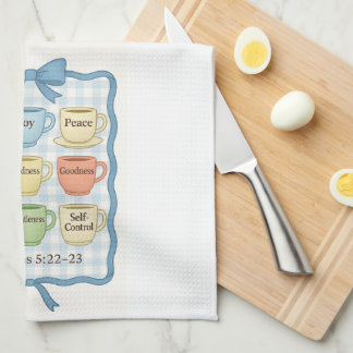 Vrucht van de Geest blauw Theedoek