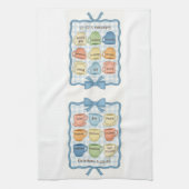 Vrucht van de Geest blauw Theedoek (Verticaal)