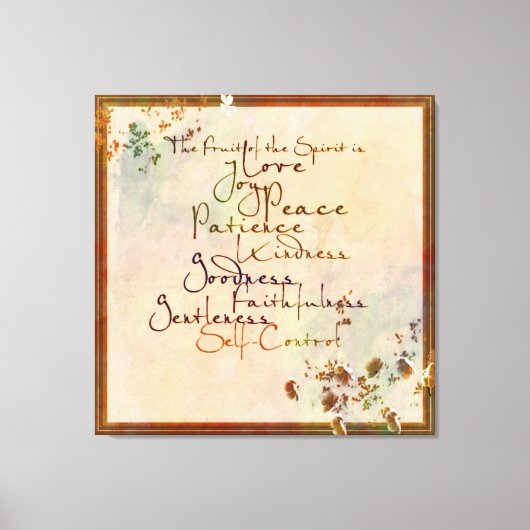 Vrucht van de Geest Canvas Afdruk (Voorkant)