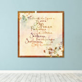 Vrucht van de Geest Canvas Afdruk (Insitu (Houten vloer))