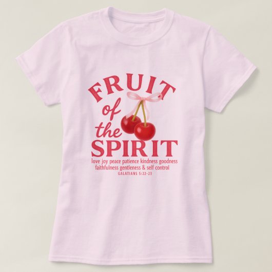 Vrucht van de Geest, citaat Jezus T-shirt (Design voorkant)