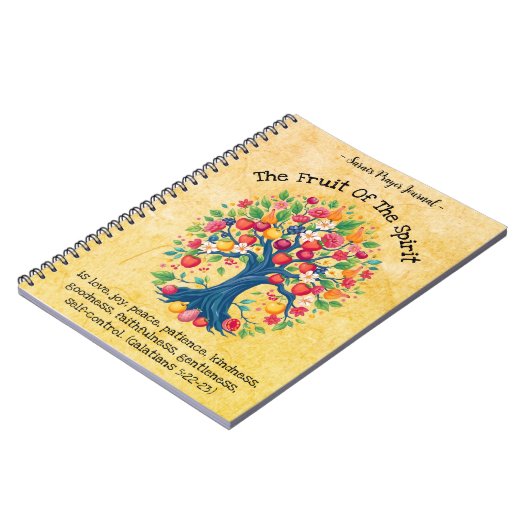 Vrucht van de Geest - Custom Prayer Journal Notitieboek (Linkerzijde)