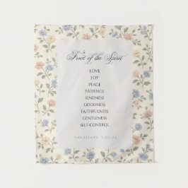 Vrucht van de Geest Galaten 5:22–23 Bijbelvers Wandkleed