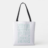 Vrucht van de Geest Galaten 5 Tote Bag (Achterkant)