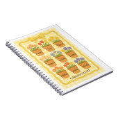 Vrucht van de Geest gele bloempotten  Notitieboek (Rechterzijde)