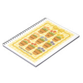 Vrucht van de Geest gele bloempotten  Notitieboek (Linkerzijde)