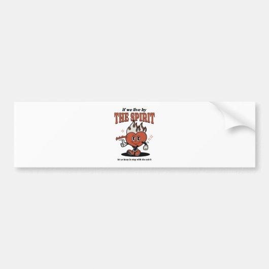 Vrucht Van De Geest - Leef Door De Geest Bumpersticker (Voorkant)