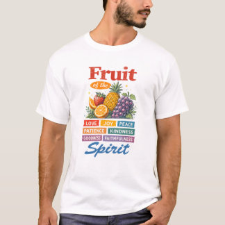 Vrucht van de Geest – Liefde Vreugde Vrede Christe T-shirt