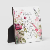 Vrucht van de Geest roze bloem Fotoplaat (Voorkant)