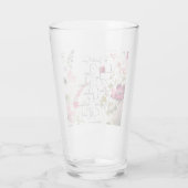 Vrucht van de Geest roze bloem Glas (Achterkant)