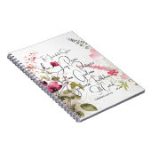 Vrucht van de Geest roze bloem Notitieboek (Rechterzijde)