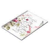 Vrucht van de Geest roze bloem Notitieboek (Linkerzijde)