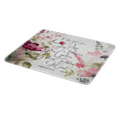 Vrucht van de Geest roze bloem Snijplank (Hoek)