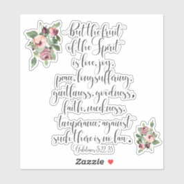 Vrucht van de Geest Schrift Sticker