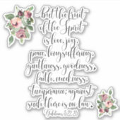 Vrucht van de Geest Schrift Sticker (Voorkant)