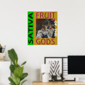 VRUCHT VAN DE GODEN SATIVA POSTER (Thuiskantoor)