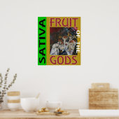 VRUCHT VAN DE GODEN SATIVA POSTER (Keuken)