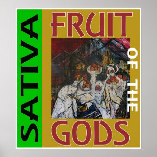 VRUCHT VAN DE GODEN SATIVA POSTER