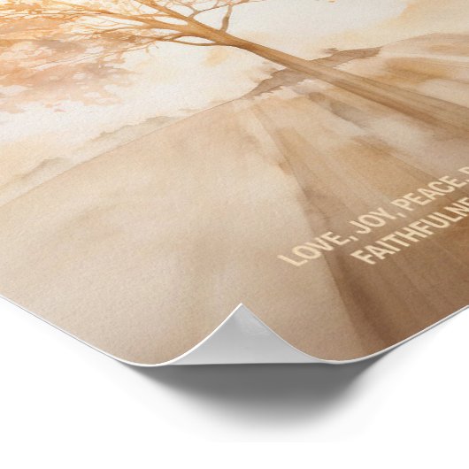 Vrucht van de Heilige Geest, digitale print, schet Poster (Hoek)