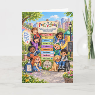 Vrucht van de Heilige Geest: Kinderkaart Kaart