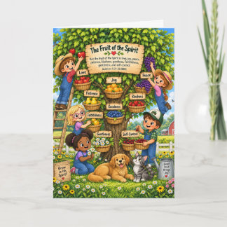 Vrucht van de Heilige Geest: Kinderkaart Kaart
