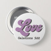 Vrucht van de Heilige Geest ~ Liefde ~ Ronde Button 7,6 Cm (Voorkant /achterkant)
