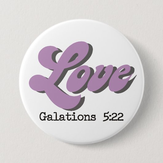 Vrucht van de Heilige Geest ~ Liefde ~ Ronde Button 7,6 Cm (Voorkant)