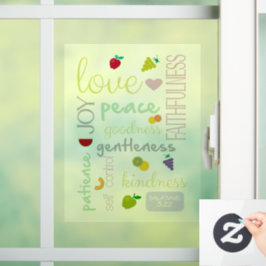 vrucht van de Heilige Geest schattig Christelijk g Raamsticker