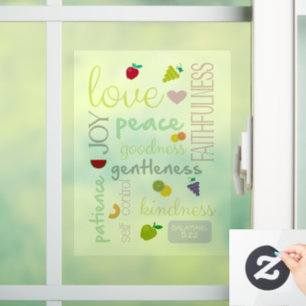 vrucht van de Heilige Geest schattig Christelijk g Raamsticker