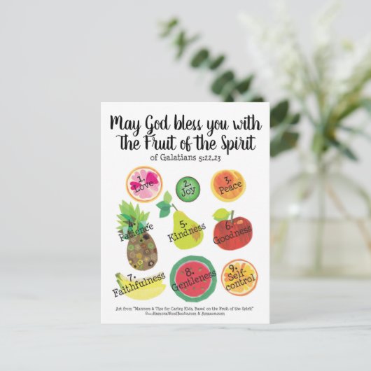 Vrucht van het Briefkaart (Staand voorkant)