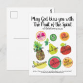 Vrucht van het Briefkaart (Voorkant / Achterkant)