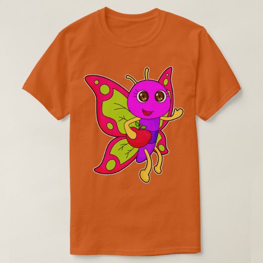 Vrucht van vlinderappelvet t-shirt (Design voorkant)
