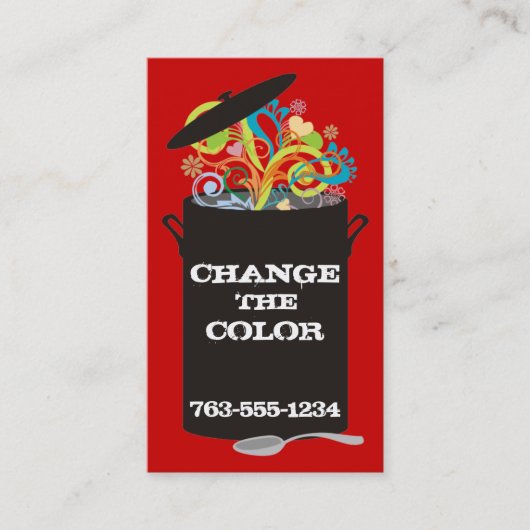 Vruchtaroma's Kookpot-visitekaartjes Visitekaartje (Voorkant)