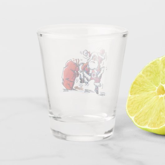 Vruchtbaar kerstglas shot glas (Achterkant)