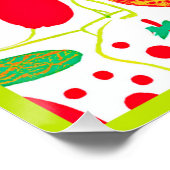 Vruchtbaar Palet Levendig Patroon Perfect Poster (Hoek)