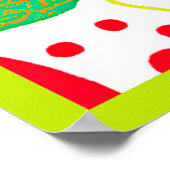 Vruchtbaar Palet Levendig Patroon Poster (Hoek)