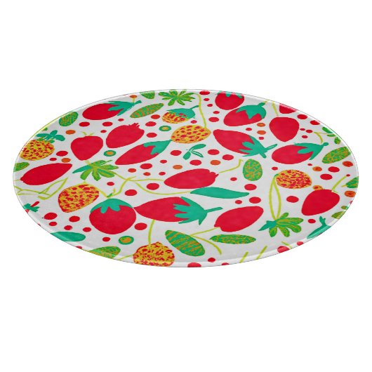 Vruchtbaar Palet Levendig Patroon Snijplank (Hoek)