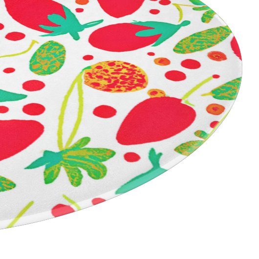 Vruchtbaar Palet Levendig Patroon Snijplank (Hoek)