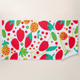 Vruchtbaar Palet Levendig Patroon Strandlaken