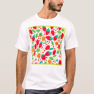 Vruchtbaar Palet Levendig Patroon T-shirt