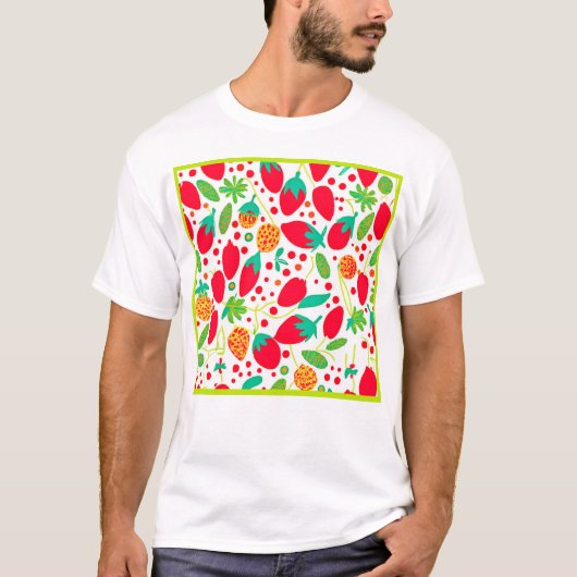 Vruchtbaar Palet Levendig Patroon T-shirt (Voorkant)