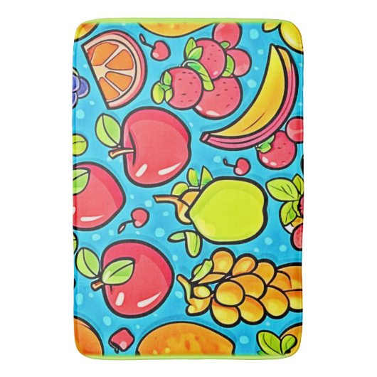 Vruchtbaar Patroonontwerp Badmat (Voorkant Verticaal)