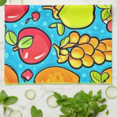 Vruchtbaar Patroonontwerp Theedoek (Gevouwen)