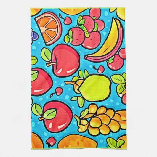 Vruchtbaar Patroonontwerp Theedoek (Verticaal)