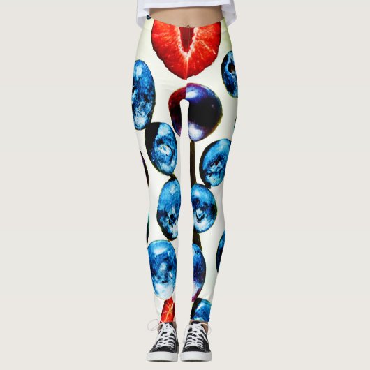 Vruchtbaar trillingspatroon leggings (Voorkant)