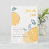 Vruchtbaarheid Abstracte Lemon is verboden Elke da Bedankkaart (Staand voorkant)